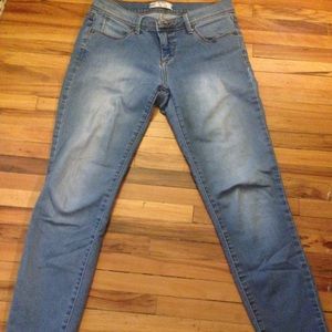 Free People Stretch Faded Jeans